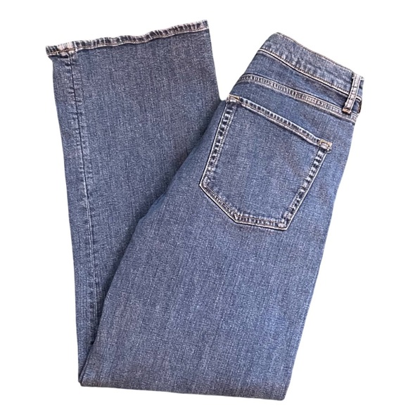 Pilcro Wide Leg High Rise Medium Blue Wash Denim Jean Size 29 - Picture 5 of 11